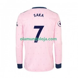 Camisola Arsenal Bukayo Saka 7 Homem Equipamento Terceiro 2022-2023 Manga Comprida